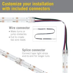 RibbonFlex Pro 24V COB LED Strip Light Tape RGB+W -Led accessories Shop RFP 24V Continuous RGB W connectors