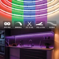 RibbonFlex Pro 24V COB LED Strip Light Tape RGB+W -Led accessories Shop RFP 24V Continuous RGB W icons