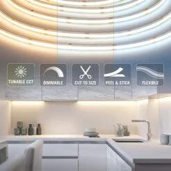 RibbonFlex Pro 24V Tunable White COB LED Strip Light Tape -Led accessories Shop RFP 24V Continuous Tunable White 2024 icons