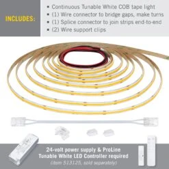RibbonFlex Pro 24V Tunable White COB LED Strip Light Tape 16 RibbonFlex Pro 24V Tunable White COB LED Strip Light Tape -Led accessories Shop RFP 24V Continuous Tunable White contents 279d3d4a 736a 42bb 930a 221ea90bc6ee