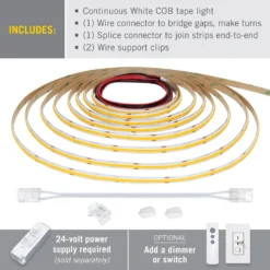 RibbonFlex Pro 24V White COB LED Strip Light Tape -Led accessories Shop RFP 24V Continuous White 2024 contents
