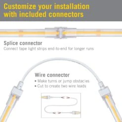 RibbonFlex Pro COB Outdoor LED Strip Lights 24V -Led accessories Shop RFP 24V Continuous White IP67 connectors Copy