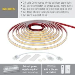 RibbonFlex Pro COB Outdoor LED Strip Lights 24V -Led accessories Shop RFP 24V Continuous White IP67 contents