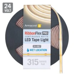 RibbonFlex Pro COB Outdoor LED Strip Lights 24V -Led accessories Shop RFP 24V Continuous White IP67 reel 315 AL