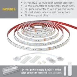 RibbonFlex Pro 24V RGB+W LED Outdoor Strip Light Tape 30+30LED/m -Led accessories Shop RFP 24V Multicolor 30 30 outdoor IP67 contents