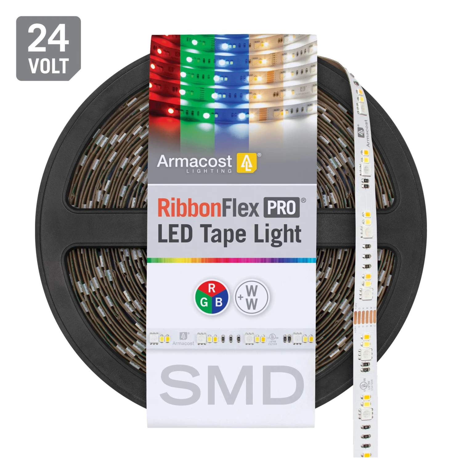RibbonFlex Pro 24V RGB+WW LED Strip Light Tape 36+36+36 LED/m 1 RibbonFlex Pro 24V RGB+WW LED Strip Light Tape 36+36+36 LED/m