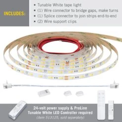 RibbonFlex Pro 24V White CCT Tunable LED Strip Light Tape 10 RibbonFlex Pro 24V White CCT Tunable LED Strip Light Tape -Led accessories Shop RFP 24V Tunable White contents