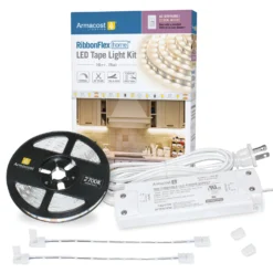 RibbonFlex Home AC Dimmable White LED Strip Light Kit -Led accessories Shop RibbonFlex Home AC Dimmable White Tape Light Kit 2700K