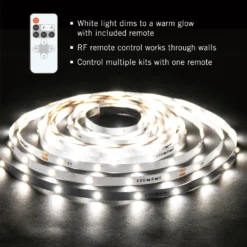 RibbonFlex Home 24V Dim-to-Warm White LED Strip Light Kit -Led accessories Shop RibbonFlex Home Dim to Warm Tape Light Kit dimming