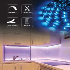 RibbonFlex Home 24V RGB+W Multicolor LED Strip Light Kit -Led accessories Shop RibbonFlex Home Multi Color White Tape Light Kit icons