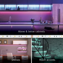 RibbonFlex Home 24V RGB+W Multicolor LED Strip Light Kit -Led accessories Shop RibbonFlex Home Multi Color White Tape Light Kit uses
