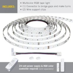 RibbonFlex Home 24V RGB LED Strip Light Tape 30/60 LED/m -Led accessories Shop RibbonFlex Home RGB 30 tape light contents