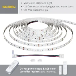 RibbonFlex Home 24V RGB LED Strip Light Tape 30/60 LED/m -Led accessories Shop RibbonFlex Home RGB 60 tape light contents
