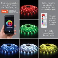 RibbonFlex Home 24V RGB+W Multicolor Smart LED Strip Light Kit 10 RibbonFlex Home 24V RGB+W Multicolor Smart LED Strip Light Kit -Led accessories Shop RibbonFlex Home Smart WiFi Tape Light Kit colors