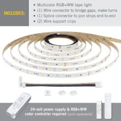 RibbonFlex Pro 24V RGB+WW LED Strip Light Tape 36+36+36 LED/m 10 RibbonFlex Pro 24V RGB+WW LED Strip Light Tape 36+36+36 LED/m -Led accessories Shop RibbonFlex Pro 24V RGB WW 36 36 36 contents