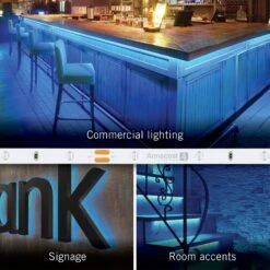 RibbonFlex Pro 24V Single Color LED Strip Light Tape 30 LED/m -Led accessories Shop RibbonFlex Pro 24V Single Color Blue 30 uses