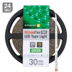 RibbonFlex Pro 24V Single Color LED Strip Light Tape 30 LED/m -Led accessories Shop RibbonFlex Pro 24V Single Color Green 30