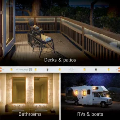 RibbonFlex Pro 24V White Outdoor LED Strip Light Tape 30/60 LED/m 19 RibbonFlex Pro 24V White Outdoor LED Strip Light Tape 30/60 LED/m -Led accessories Shop RibbonFlex Pro 24V White 30 outdoor IP67 locations