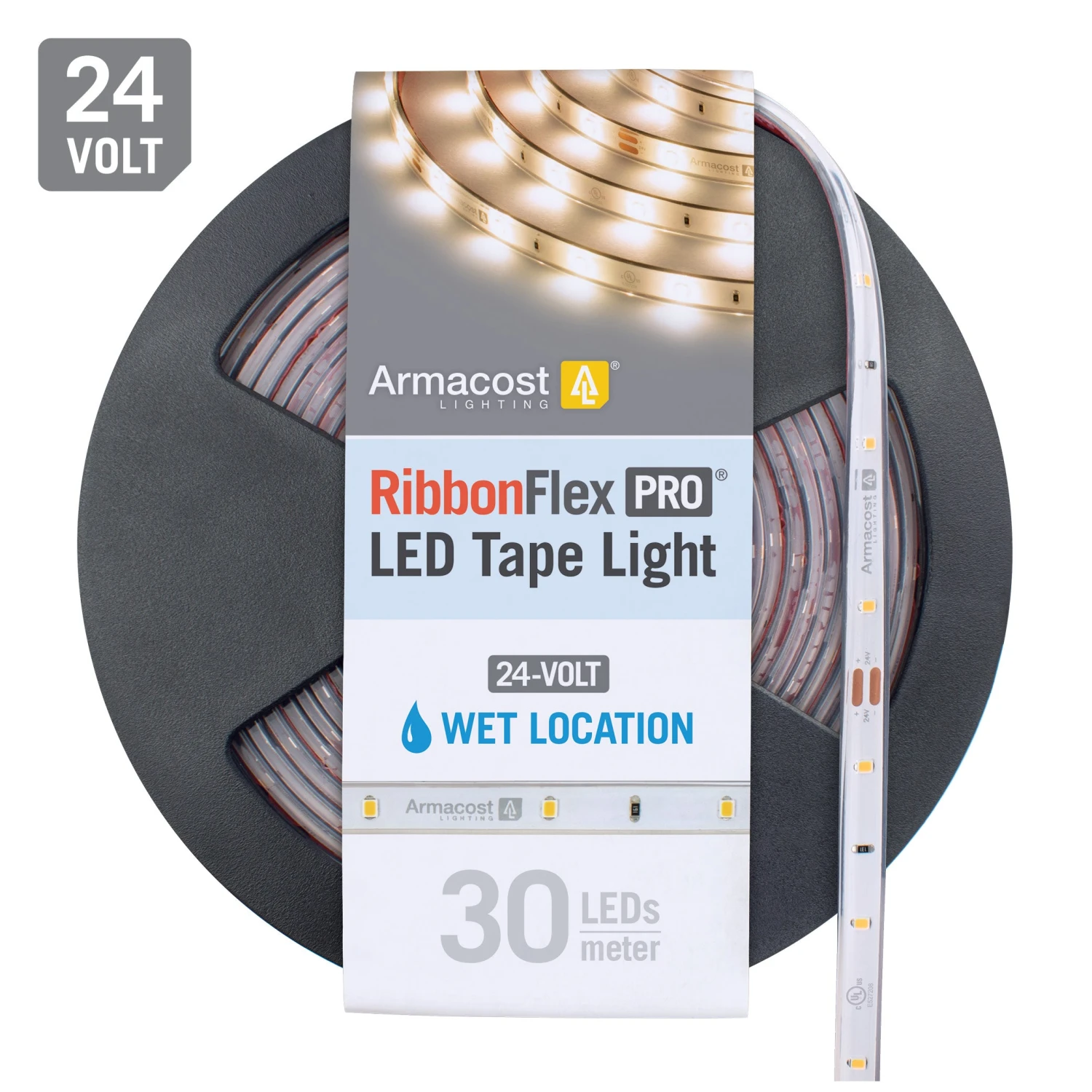 RibbonFlex Pro 24V White Outdoor LED Strip Light Tape 30/60 LED/m 2 RibbonFlex Pro 24V White Outdoor LED Strip Light Tape 30/60 LED/m - Image 2