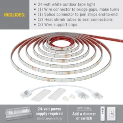 RibbonFlex Pro 24V White Outdoor LED Strip Light Tape 30/60 LED/m 24 RibbonFlex Pro 24V White Outdoor LED Strip Light Tape 30/60 LED/m -Led accessories Shop RibbonFlex Pro 24V White 60 outdoor IP67 contents