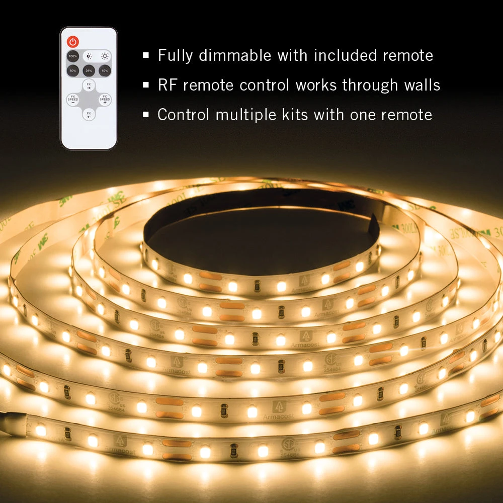 RibbonFlex Pro 12V 3000K Soft White LED Strip Light Kit 5 RibbonFlex Pro 12V 3000K Soft White LED Strip Light Kit - Image 5