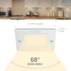 Disc & Square Low Profile Under Cabinet LED Puck Lights -Led accessories Shop Square Puck Light dimensions 13efe191 57fc 435c 8f20 20e7342f08ac