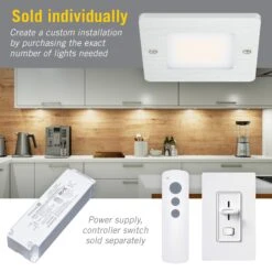 Disc & Square Low Profile Under Cabinet LED Puck Lights -Led accessories Shop Square Puck Light sold individually cc0e78d5 7908 42ee 9469 ecbd3e8a19be