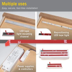 Tape Light Mounting Adhesive For LED Strip Lights -Led accessories Shop Tape Light Mounting Adhesive uses 2361d01d 08b0 404b 9972 2b783de3a747