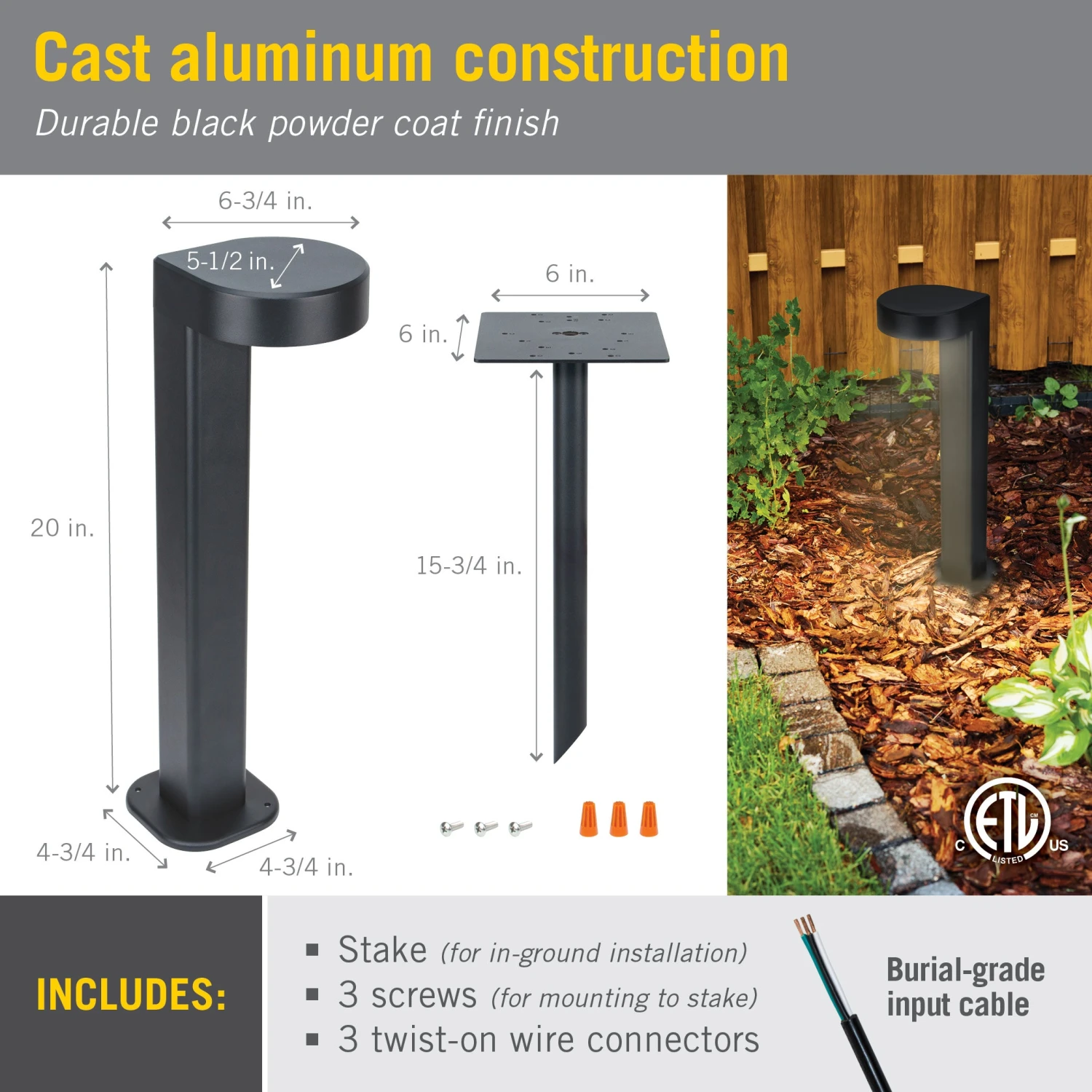 Teardrop Pathway LED Landscape Light 6 Teardrop Pathway LED Landscape Light - Image 6