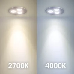 TriVue Under Cabinet LED Puck Light Recessed Downlight 15 TriVue Under Cabinet LED Puck Light Recessed Downlight -Led accessories Shop TriVue Dimmable LED Puck Light color temperature