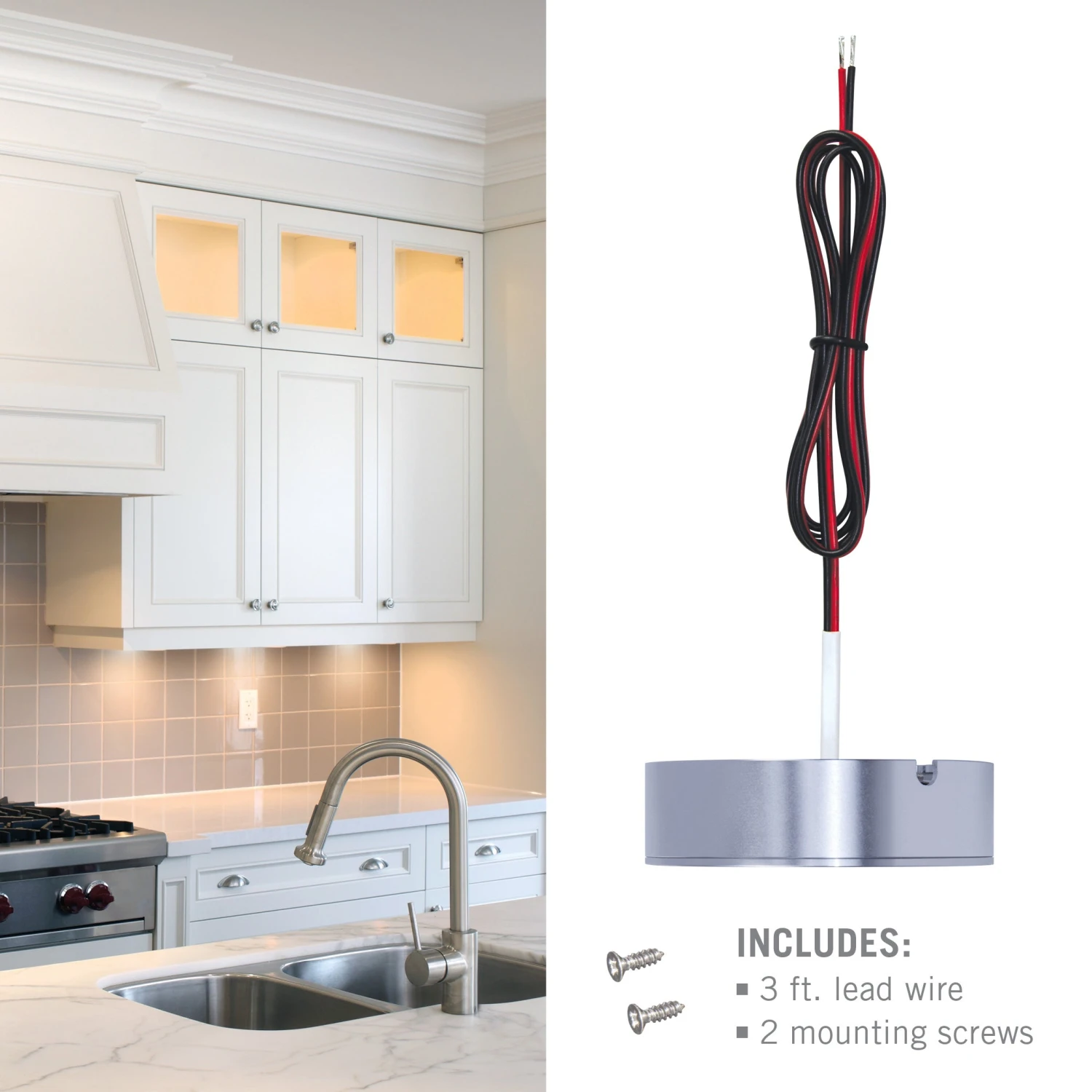 TriVue Under Cabinet LED Puck Light Recessed Downlight 6 TriVue Under Cabinet LED Puck Light Recessed Downlight - Image 6