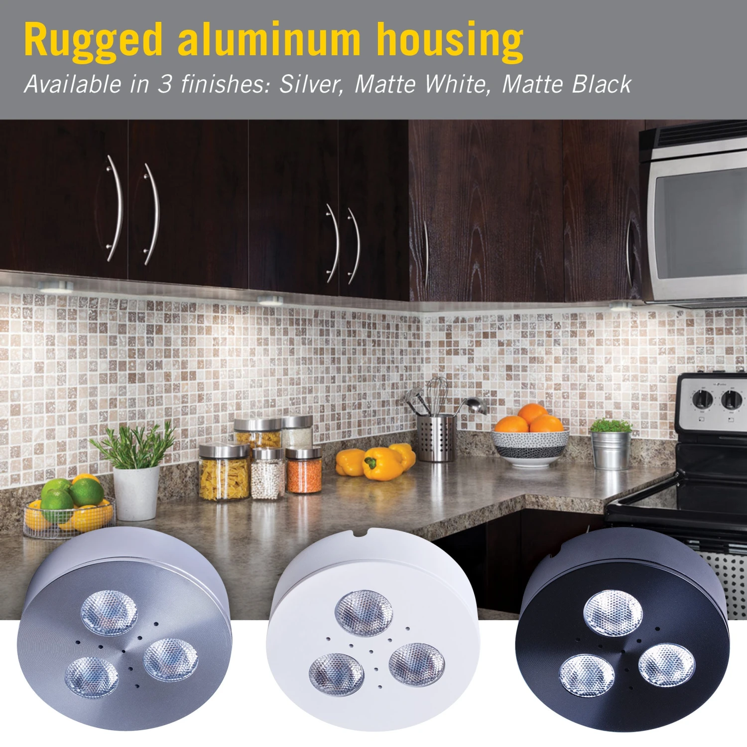 TriVue Under Cabinet LED Puck Light Recessed Downlight 3 TriVue Under Cabinet LED Puck Light Recessed Downlight - Image 3