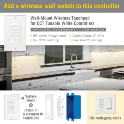 ProLine CCT Tunable White Lighting LED Controller -Led accessories Shop Tunable White Touchpad 523423 for controller