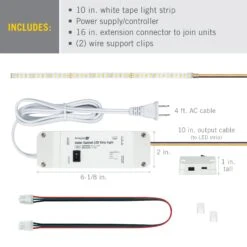 White CCT Tunable Under Cabinet Lighting LED Strip Lights -Led accessories Shop Under Cabinet LED Strip Light for 12in Cabinet 421001 contents