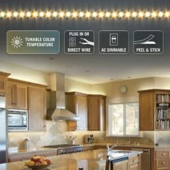 White CCT Tunable Under Cabinet Lighting LED Strip Lights -Led accessories Shop Under Cabinet LED Strip Light for 24in Cabinet 421002 icons