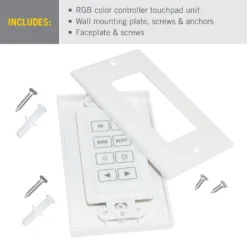 Wireless Light Switch For RGB LED Lights -Led accessories Shop Wall Mount Wireless Touchpad for RGB Color Controllers 733121 contents