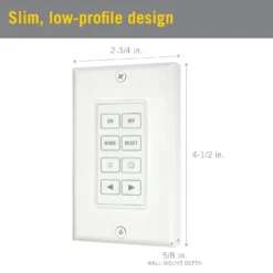 Wireless Light Switch For RGB LED Lights -Led accessories Shop Wall Mount Wireless Touchpad for RGB Color Controllers 733121 dimensions