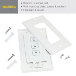Wireless Light Switch For White LED Lights -Led accessories Shop Wall Mount Wireless Touchpad for White Dimmers 523121 contents