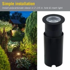 White Inground Well LED Landscape Light -Led accessories Shop White Inground LED Landscape Light 4.5W installation